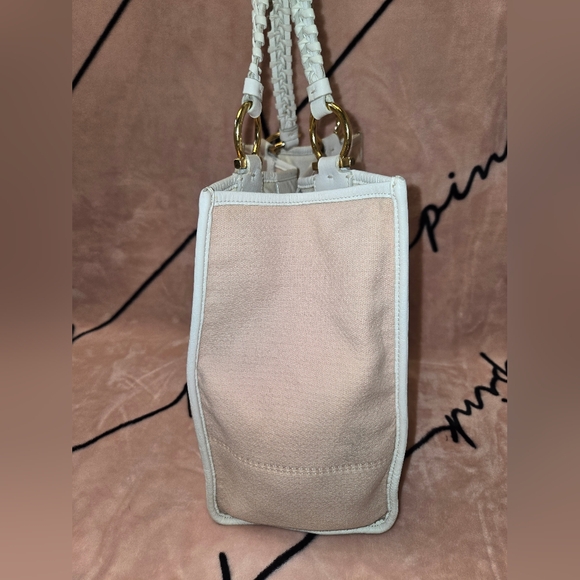 Salvatore Ferragamo Pink Canvas Tote Bag - Picture 4 of 13